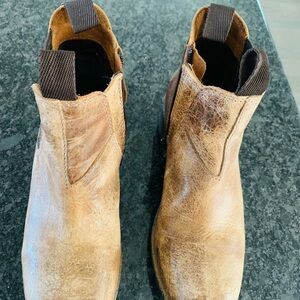 Diba True Women's Tan Leather Lace-Up Boots